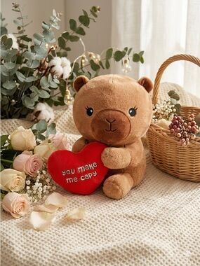 Russ Brown Plush Teddy with Red Logo Tag